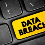 Data breach key on keyboard